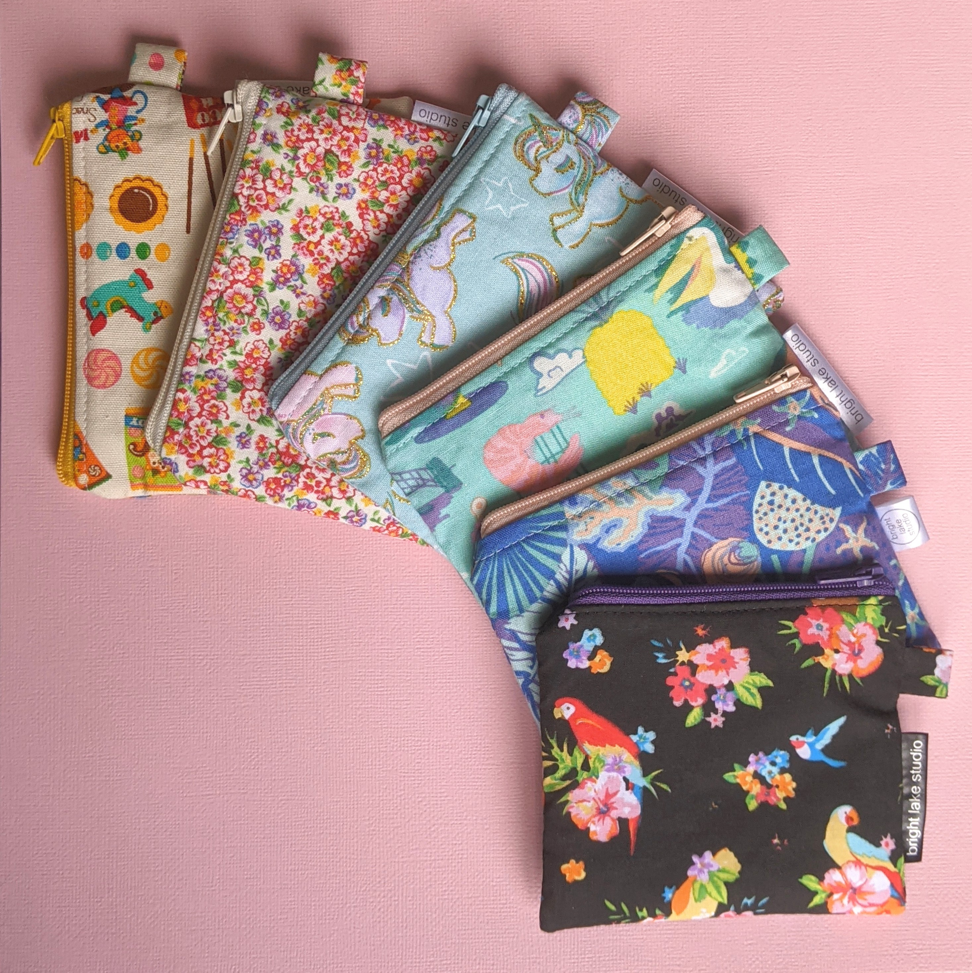 Pink Posy Pencil Pouch